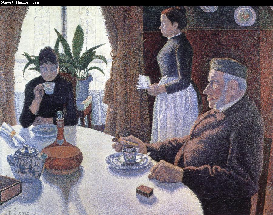 Paul Signac the dining room opus 152